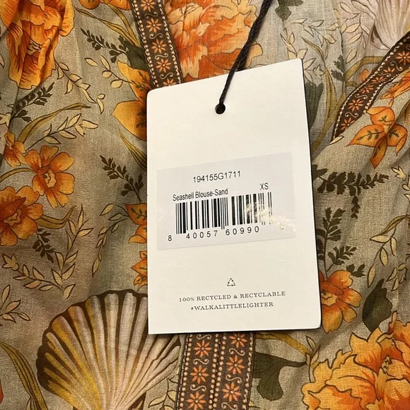 SPELL seashell blouse NWT - Picture 3 of 5